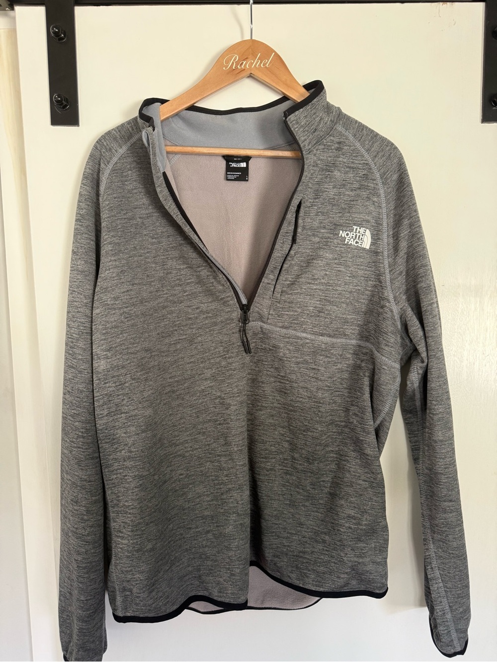 The North Face Men’s Gray Quarter-Zip Fleece Pullover